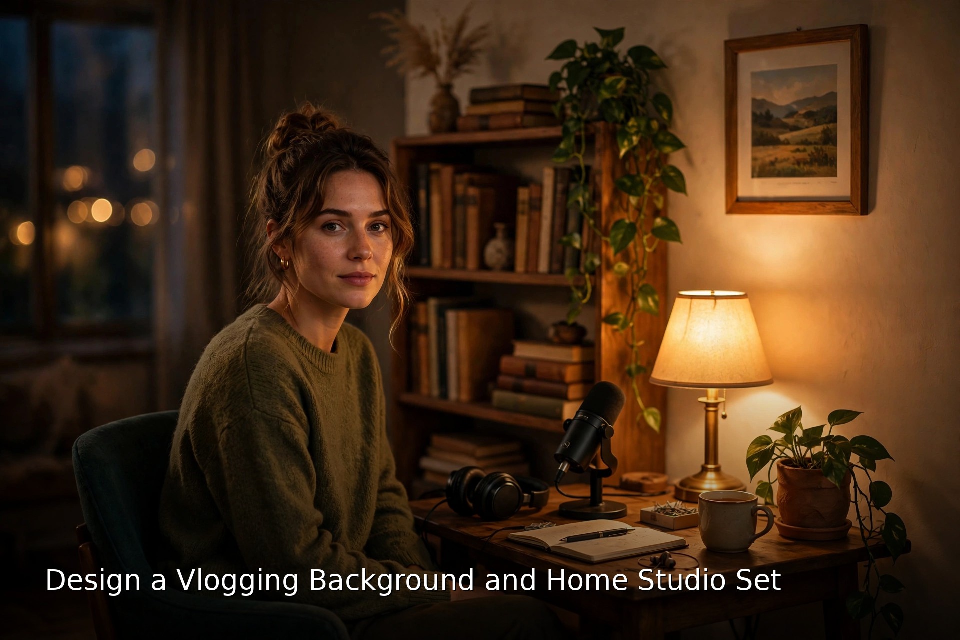 Design a Vlogging Background and Home Studio Set